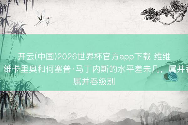 开云(中国)2026世界杯官方app下载 维维亚诺：维卡里奥和何塞普·马丁内斯的水平差未几，属并吞级别