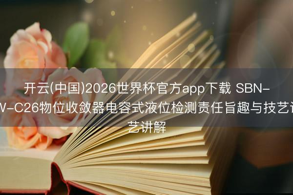 开云(中国)2026世界杯官方app下载 SBN-9YW-C26物位收敛器电容式液位检测责任旨趣与技艺讲解